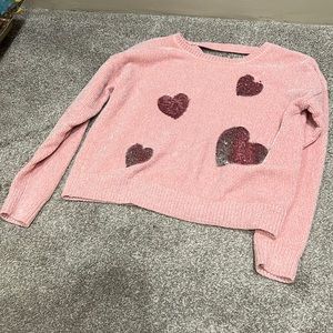 Pink sequin sweater